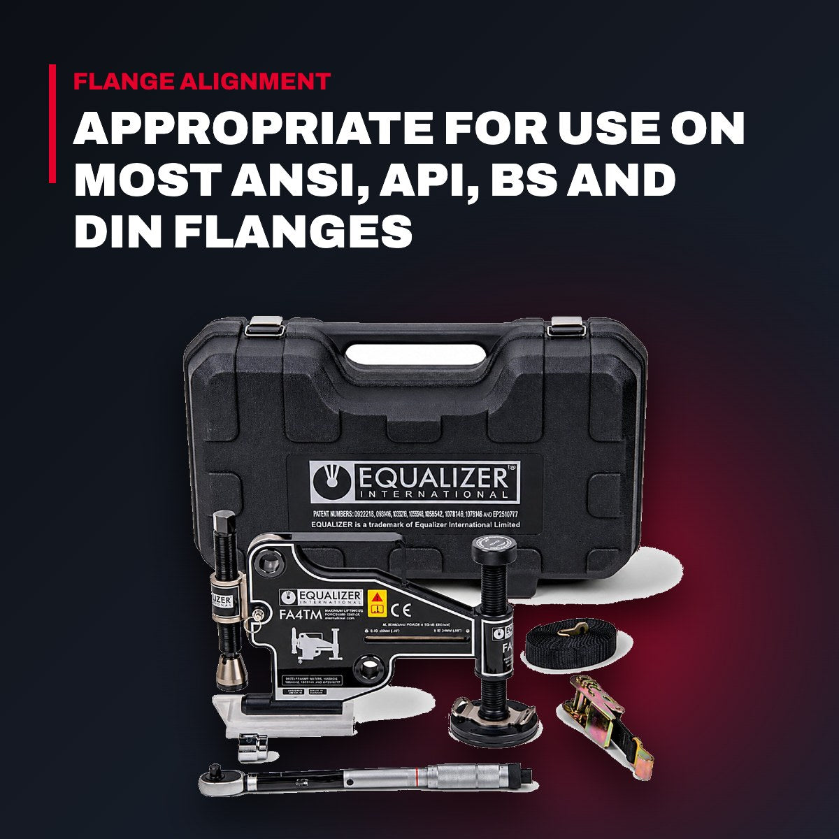 Enerpac FA4TMSTD – 4.5 Ton Mechanical Flange Alignment Tool Set