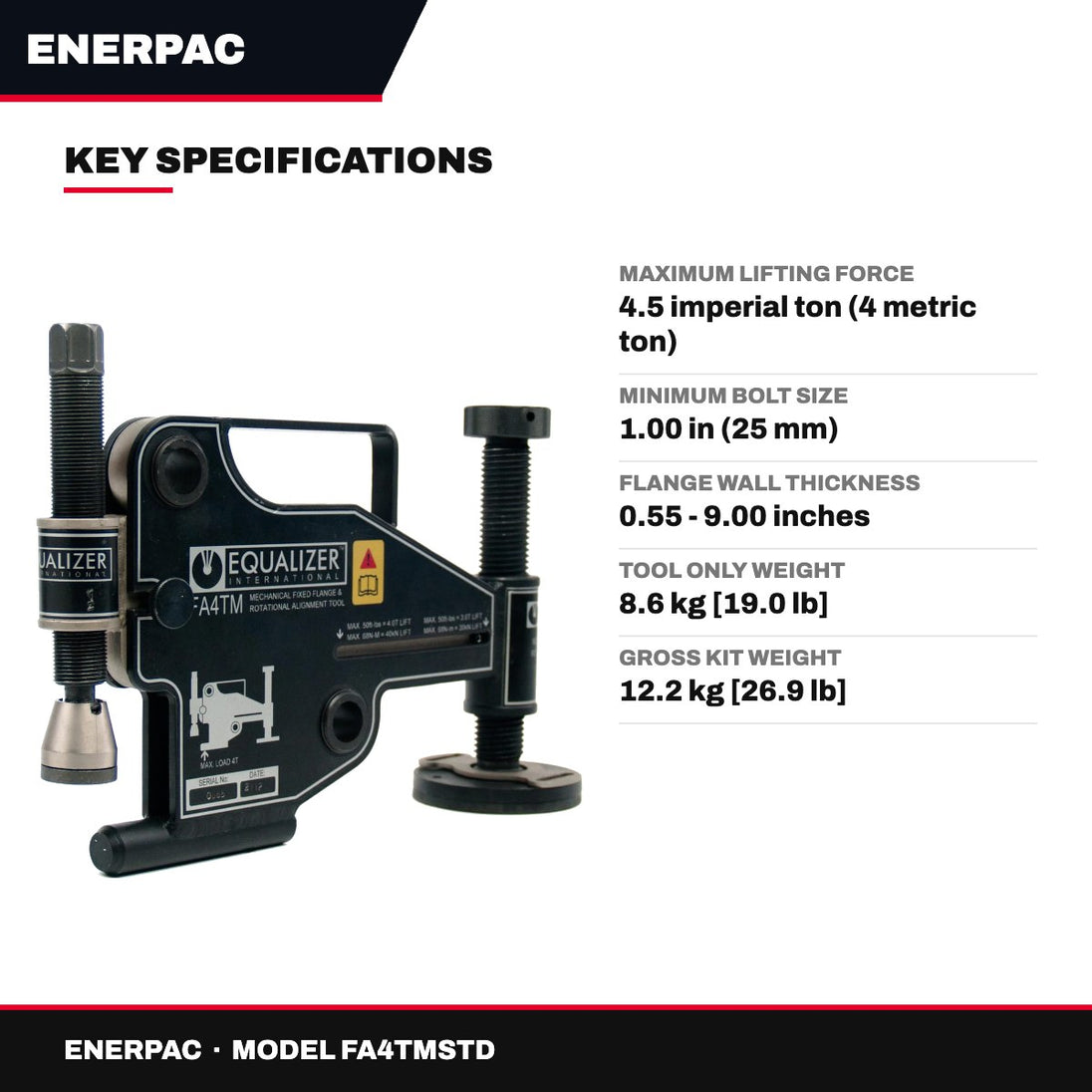 Enerpac FA4TMSTD – Flange Alignment Tool Specification