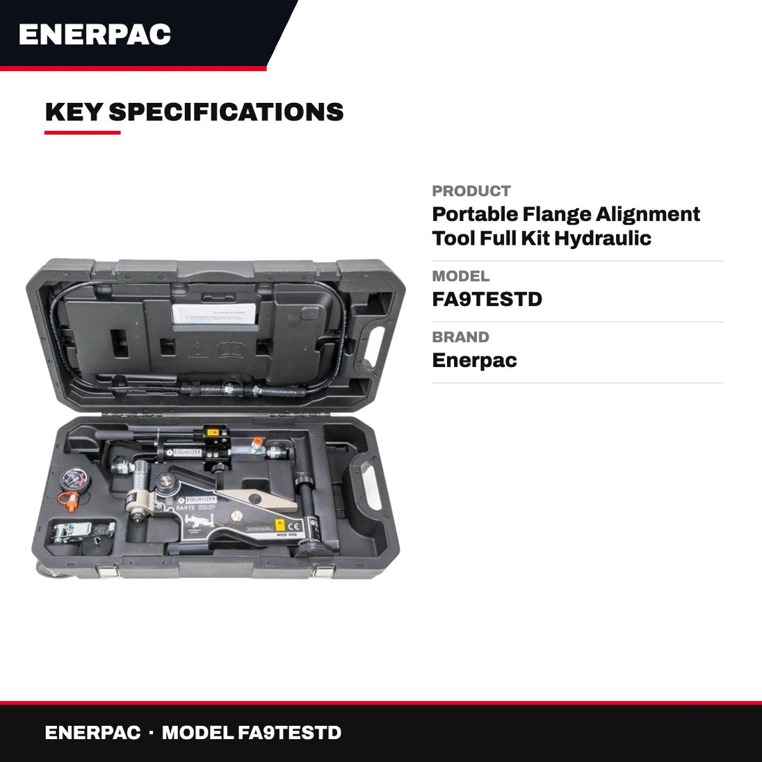 Enerpac FA9TESTD – Portable Flange Alignment Tool Full Kit Hydraulic Allignment Tool Kit Including Alignment Tool
