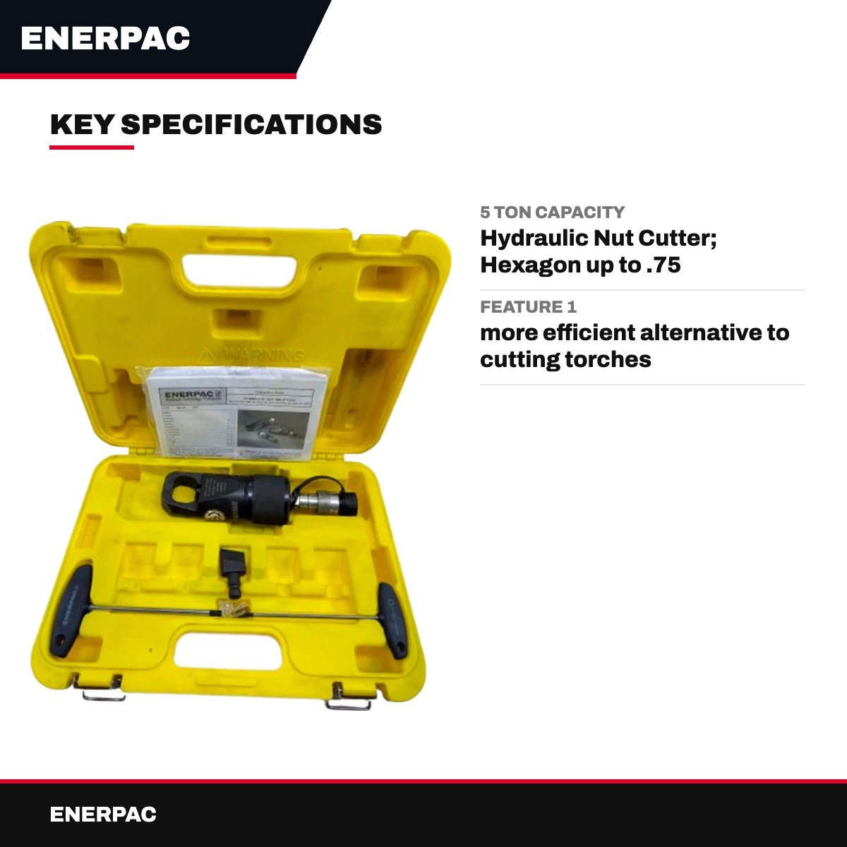 Enerpac – Hydraulic Nut Splitter And Cutter