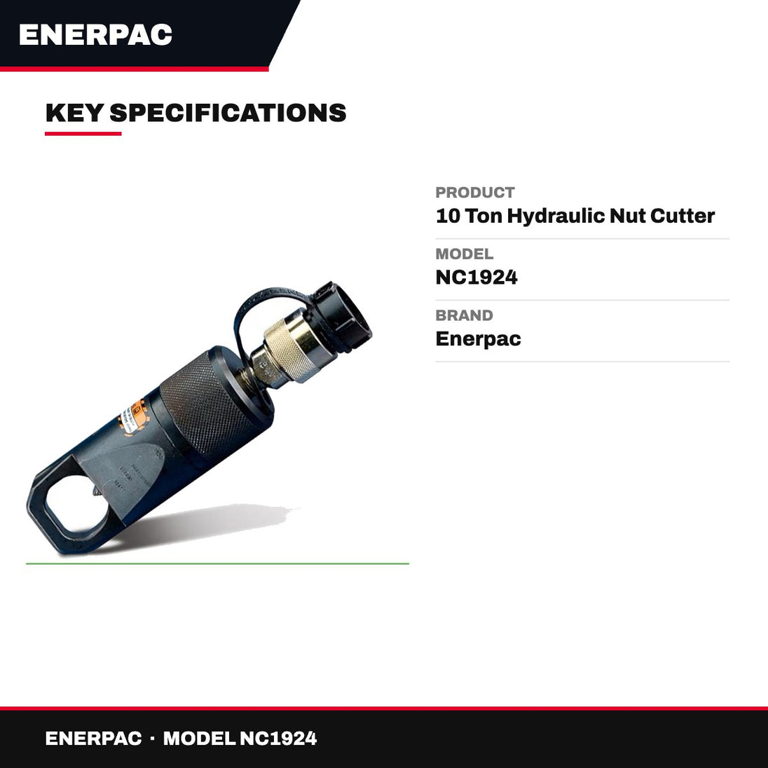 Enerpac NC1924 – 10 Ton Hydraulic Nut Cutter