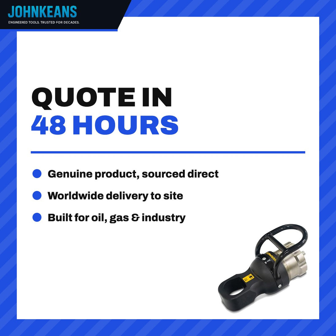 Johnkeans JK-FA-2010 – Nut Splitter Cutting Head, Hex up to 3-7/8"