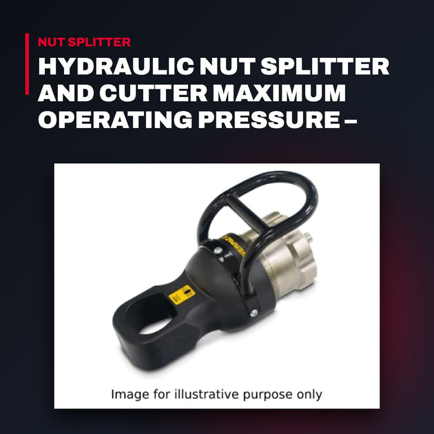 Enerpac NSPH3 – Hydraulic Nut Splitter And Cutter Maximum Operating Pressure – Standardized At 10, 000 Psi (700 Bar). Cylinder