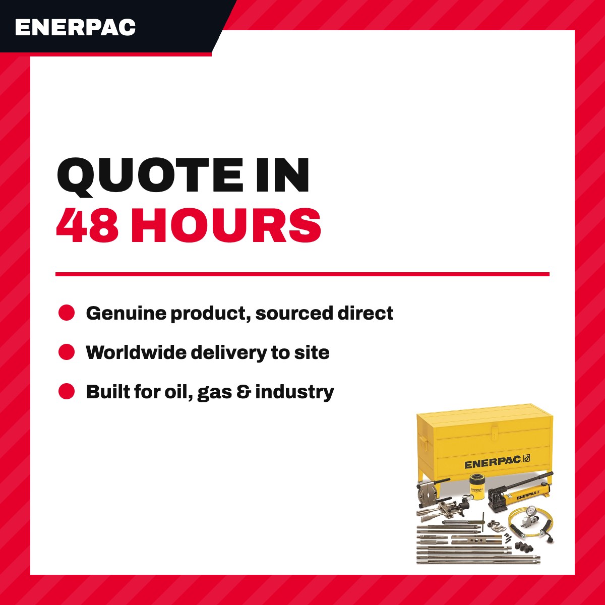 Enerpac OTHERS – Hydraulic Cross Bearing Puller Set With Hand Pump