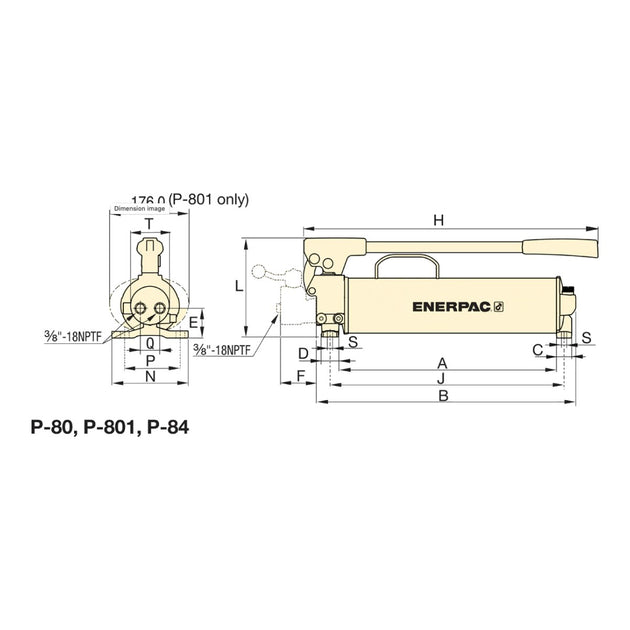 Enerpac P-80 – Pump – Hydraulic Power Unit Type, Components