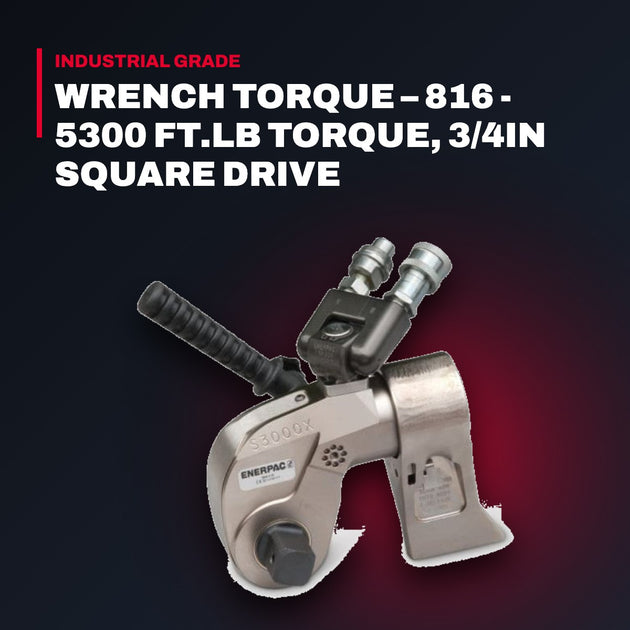 Enerpac S3000X – Wrench Torque – 816 - 5300 Ft.Lb Torque, 3/4In Square Drive