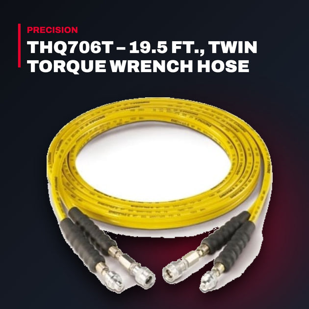 Enerpac THQ706T – Thq706T – 19.5 Ft., Twin Torque Wrench Hose