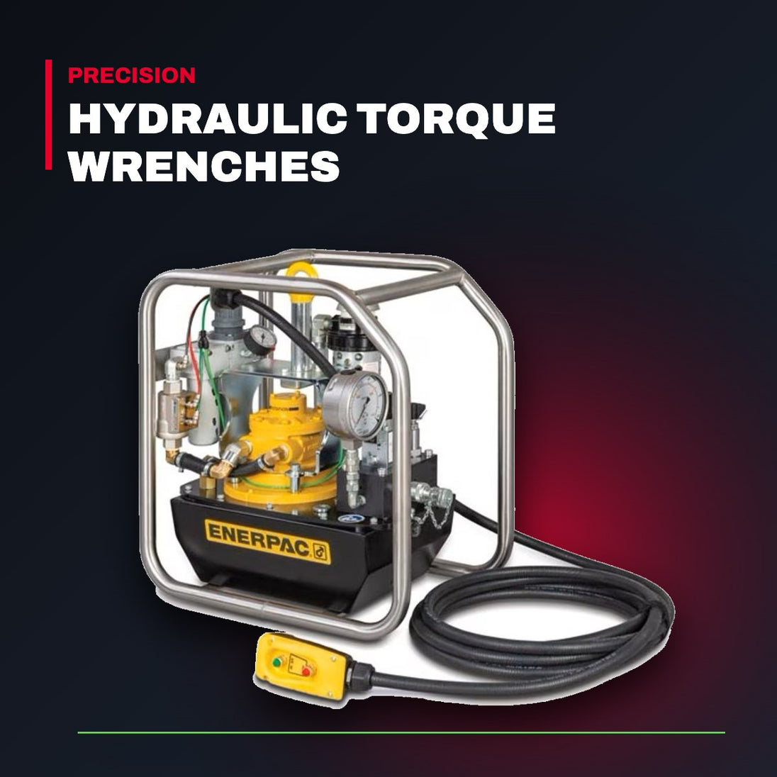Enerpac ZA4208TX-QR0P – PowaPak Air Hydraulic Torque Wrench Pump, Two Speed