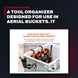 Ergodyne OTHERS – A Tool Organizer Designed For Use In Aerial Buckets. It Attaches To Bucket Hooks To