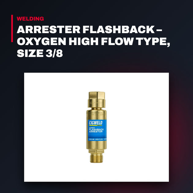 Esab Welding And Cutting Products Nl 0700018179 – Arrester Flashback – Oxygen High Flow Type, Size 3/8