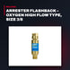 Esab Welding And Cutting Products Nl 0700018179 – Arrester Flashback – Oxygen High Flow Type, Size 3/8