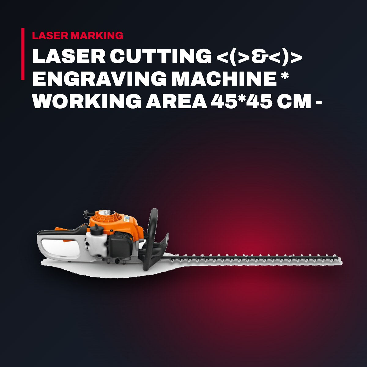 Eva KH45 – Laser Cutting <(>&<)> Engraving Machine * Working Area 45*45 Cm - 8 Cm H. 50 Watts * Works On All Materials Ex