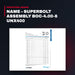 FCA, St.Gallen Kappel, Switzerland OTHERS – Name – Superbolt Assembly Boc-4.00-8 Unx400
