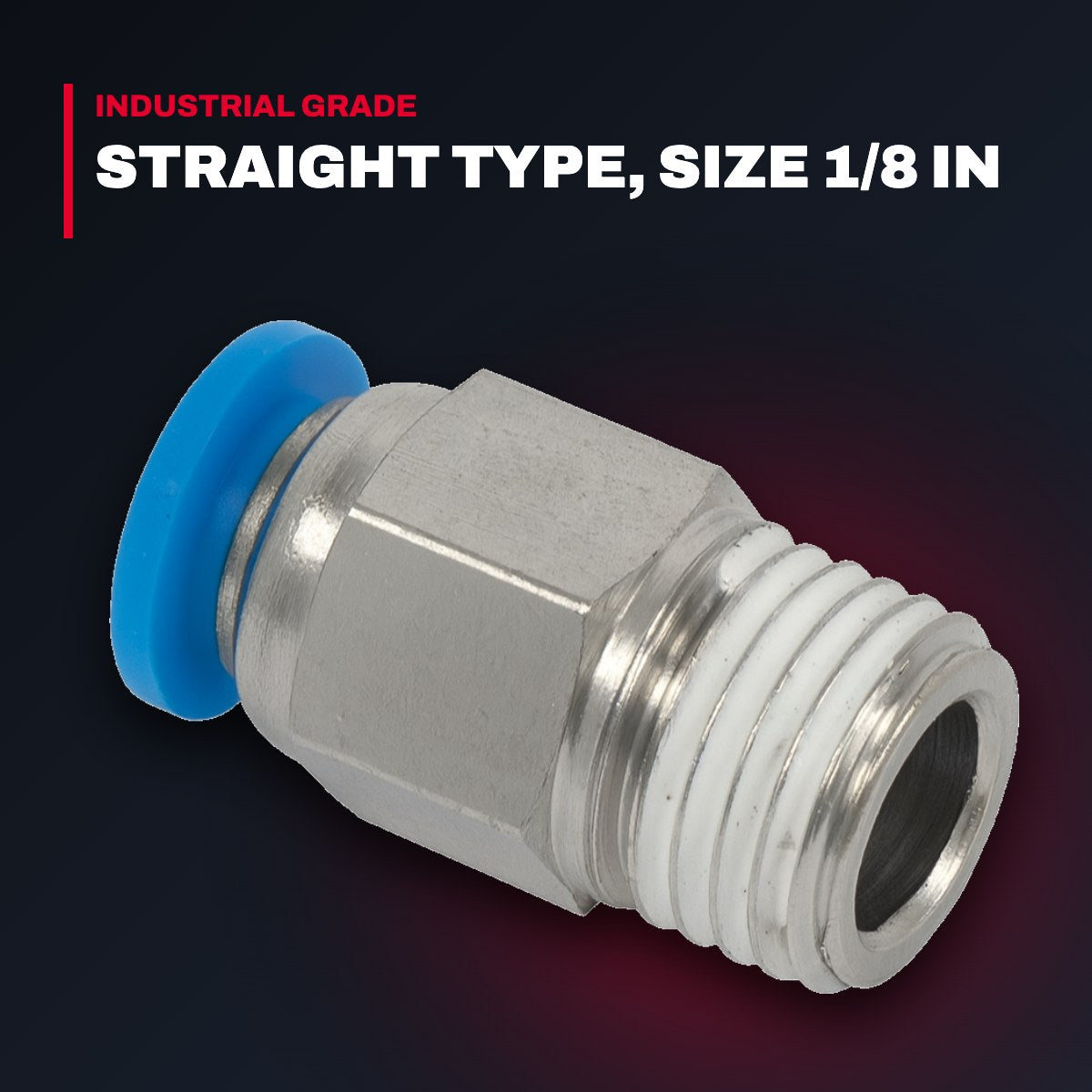 Fitting – Straight Type, Size 1/8 In