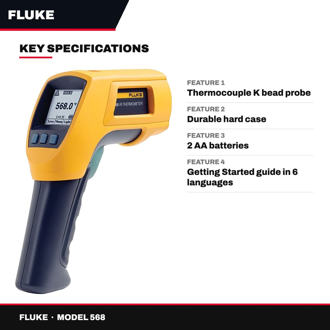 Fluke 568 – Contact & Infrared Thermometer