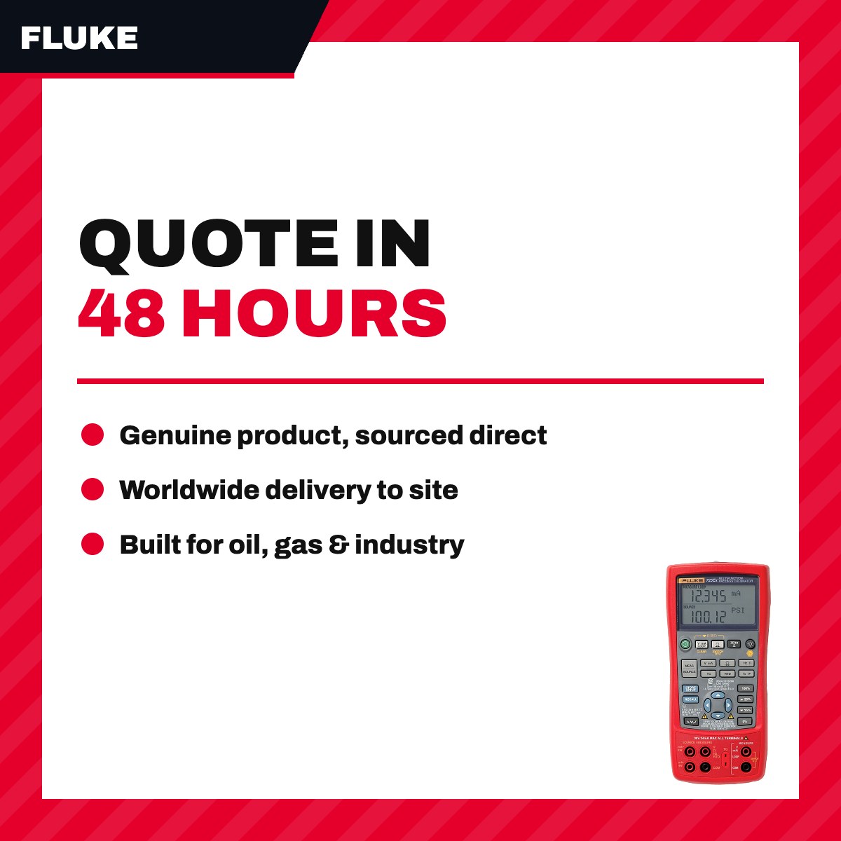 Fluke 725EX – Intrinsically Safe Multifunction Process Calibrator