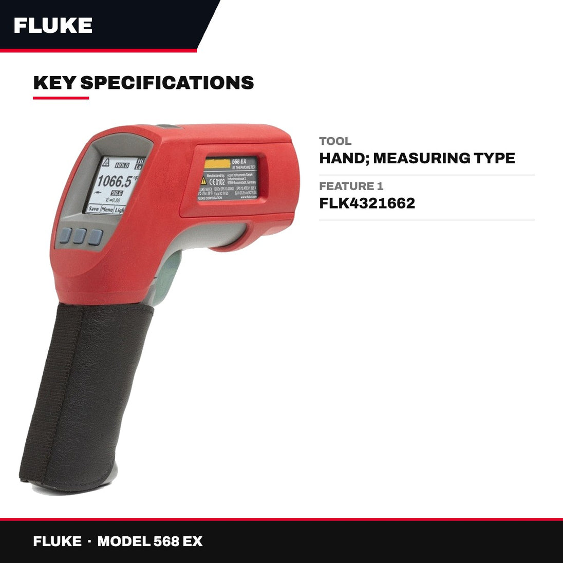 Fluke 568 Ex – Intrinsically Safe Infrared Thermometer