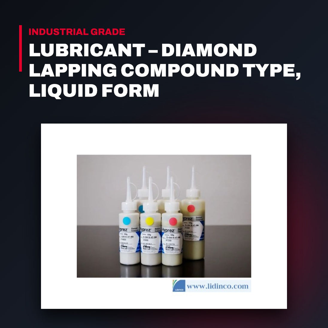 Formno4634 Engis 5000439633 – Lubricant – Diamond Lapping Compound Type, Liquid Form