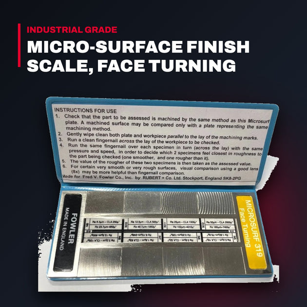 Fowler Micro-Surface Finish Scale, Face Turning