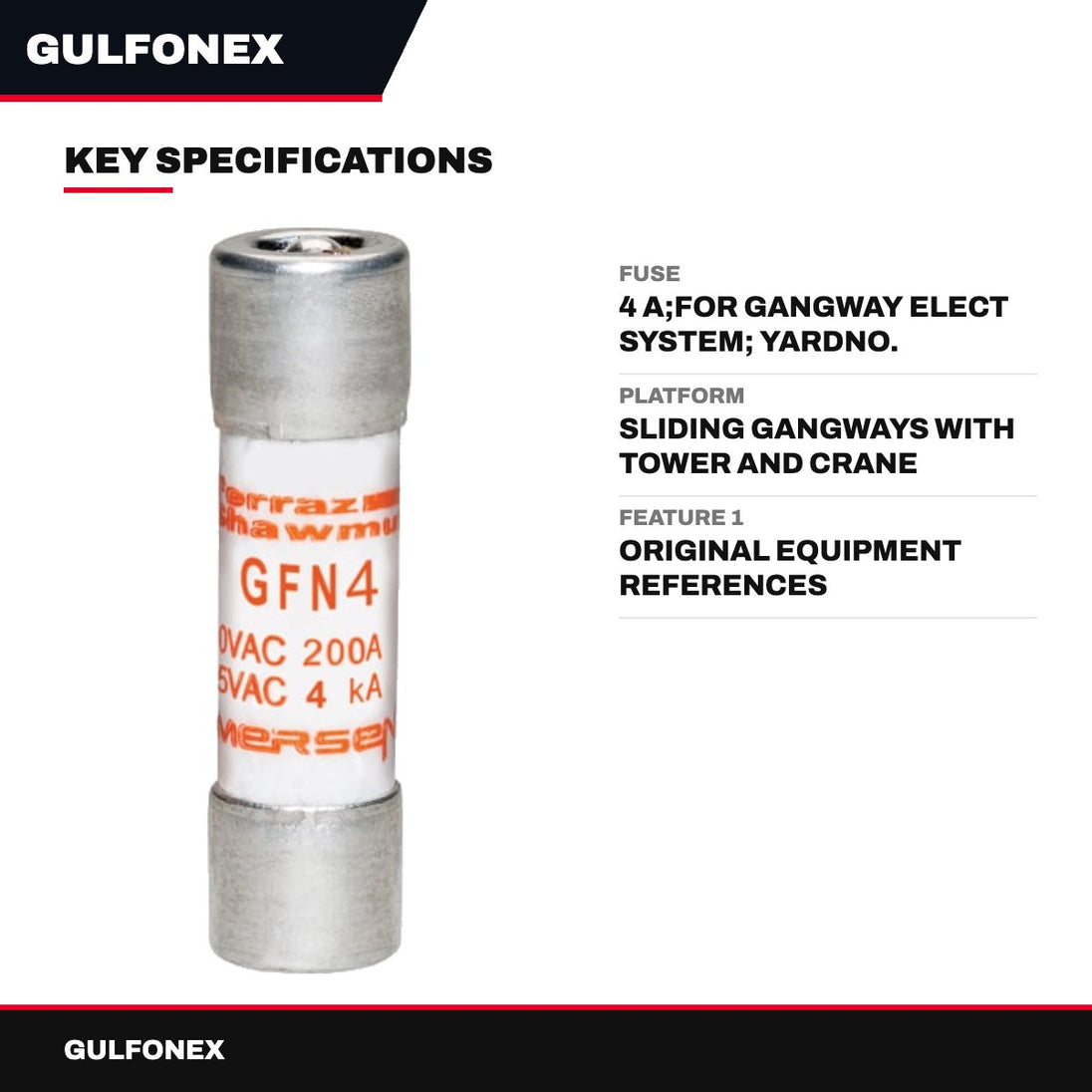 Fuse – 4 A, For Gangway Elect System