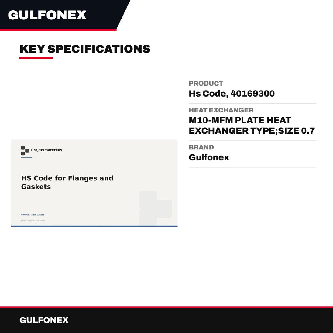 Gasket – Hs Code, 40169300