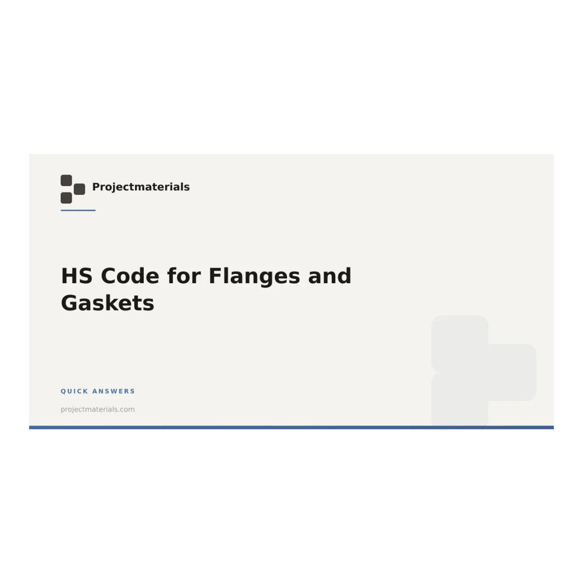Gasket – Hs Code, 40169300 Gasket