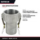 Gates Us CLFC-64 – Insert – Coupling Camlock Type, 4 Female Camlock Insert - Type C