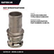 Gates Us CLME-64 – Insert – Coupling Camlock Type, 4 Male Camlock Insert - Type E -