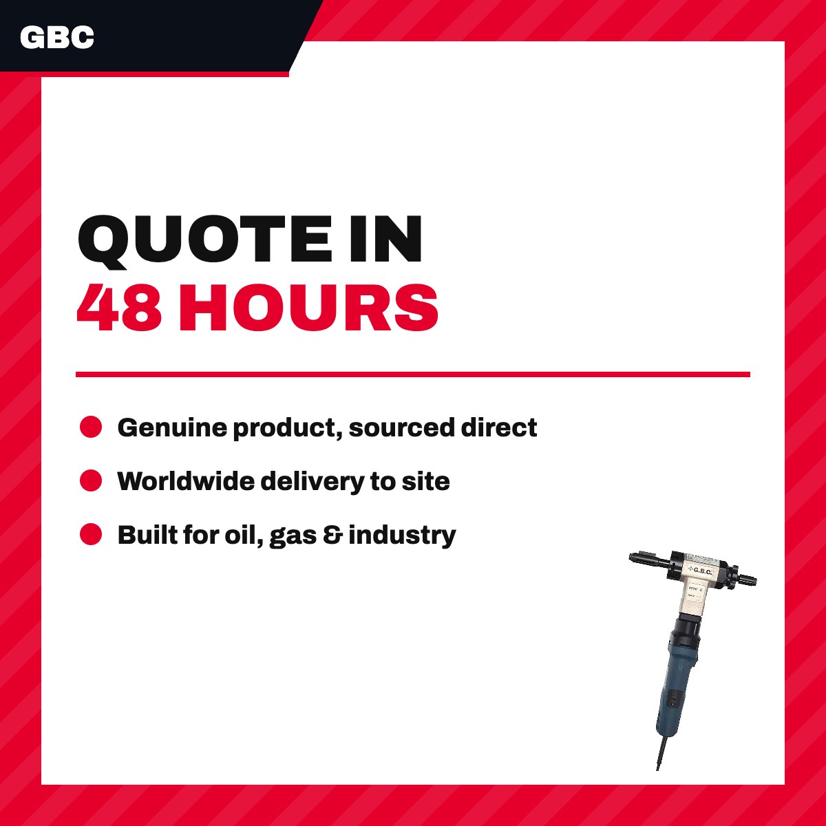 GBC MINI – Pneumatic Pipe Beveling Machine, ID 20–42 mm