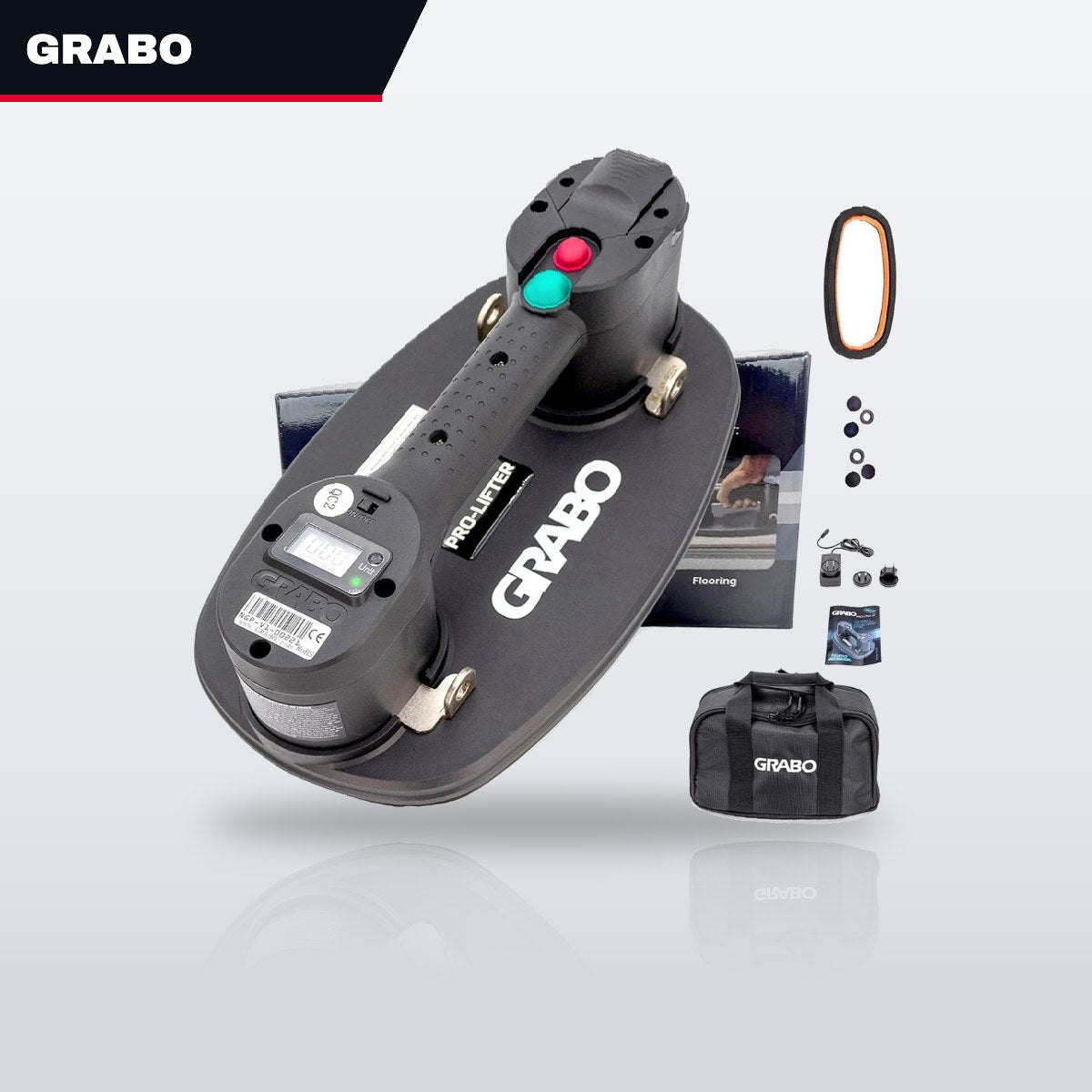 Grabo Pro Lifter 20 – Electric Vacuum Suction Cup Lifter, 375 lb