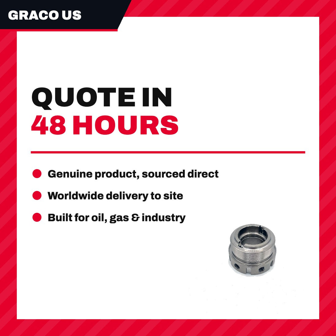 Graco Us 15K030 – Nut – Packing Type Nut, Packing Type