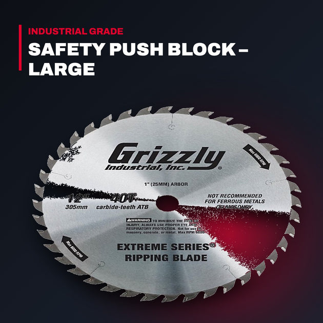 Grizzly Industrial T26700 – 12" x 1" 40T ATB Ripping Blade