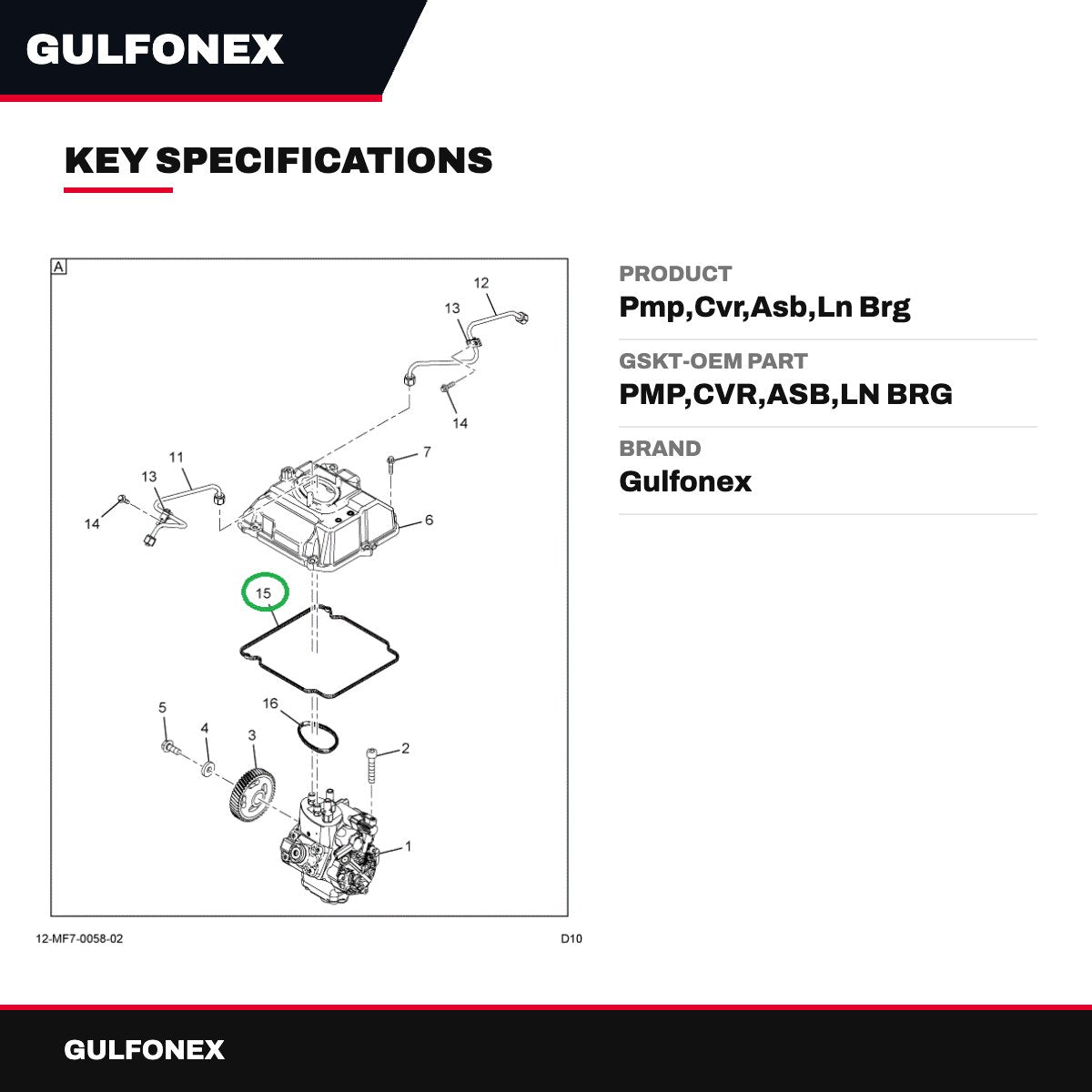 Gskt-Oem Part – Pmp,Cvr,Asb,Ln Brg