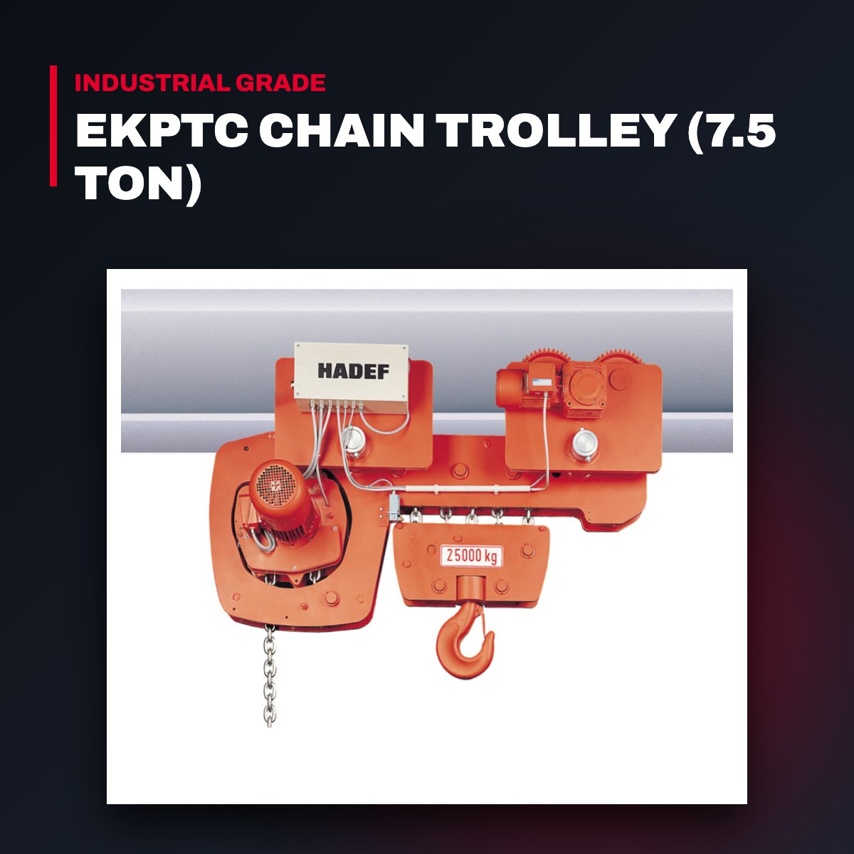 Hadef Germany – Ekptc Chain Trolley (7.5 Ton)