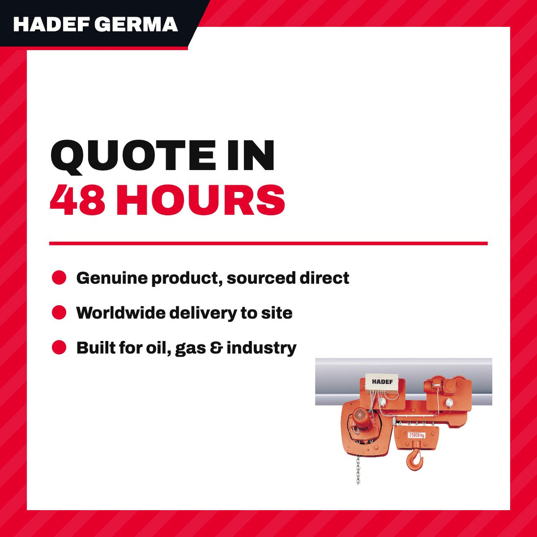 Hadef Germany – Ekptc Chain Trolley (7.5 Ton)