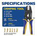 Haisstronica HS-5327 – Ratchet Crimping Tool, Open Barrel AWG 20-10