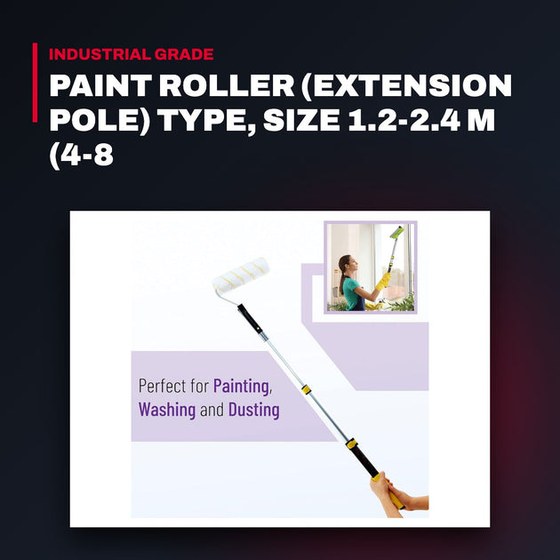 Handle – Paint Roller (Extension Pole) Type, Size 1.2-2.4 M (4-8
