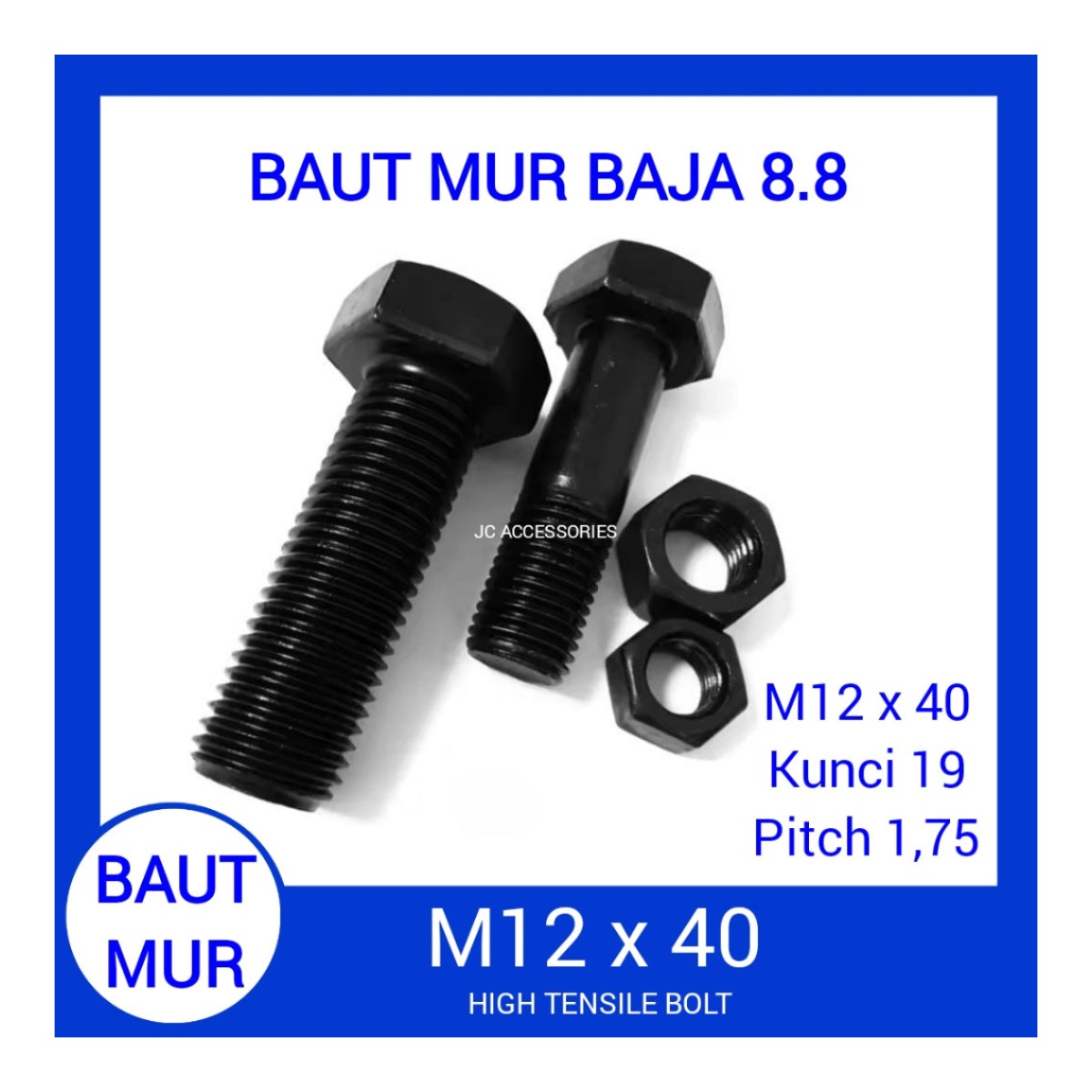 Hex Hd Blt-Oem Part – Pmp,8.8,M12 X 40