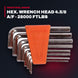 Hex. Wrench Head 4.5/8 A/F - 28000 Ftlbs