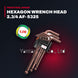 Hexagon Wrench Head 2.3/4 Af- 5325