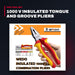 Hiland OTHERS – 1000 V Insulated Tongue And Groove Pliers