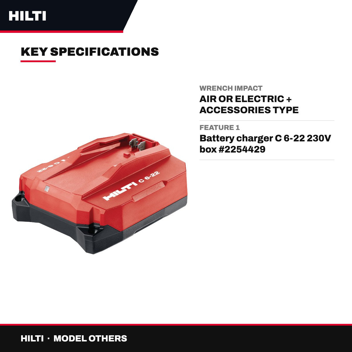 Hilti OTHERS – 'C 6-22 Nuron Fast Charger