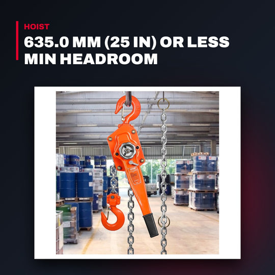 Hoist Manual – Chain Type, Style Hook Suspension & Lever