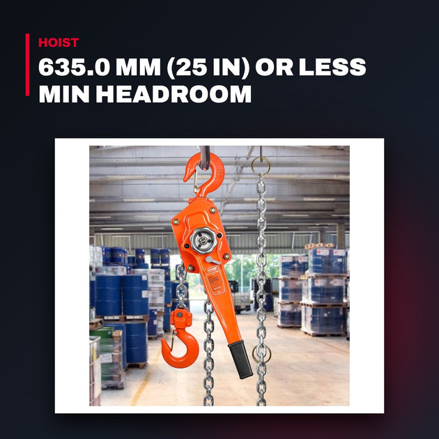 Hoist Manual – Chain Type, Style Hook Suspension & Lever