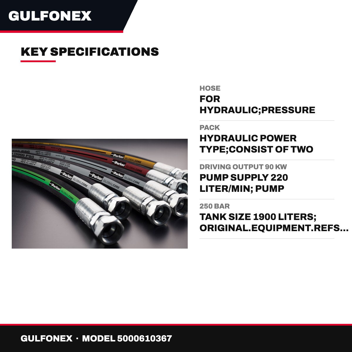 Hose – For Hydraulic, Pressure