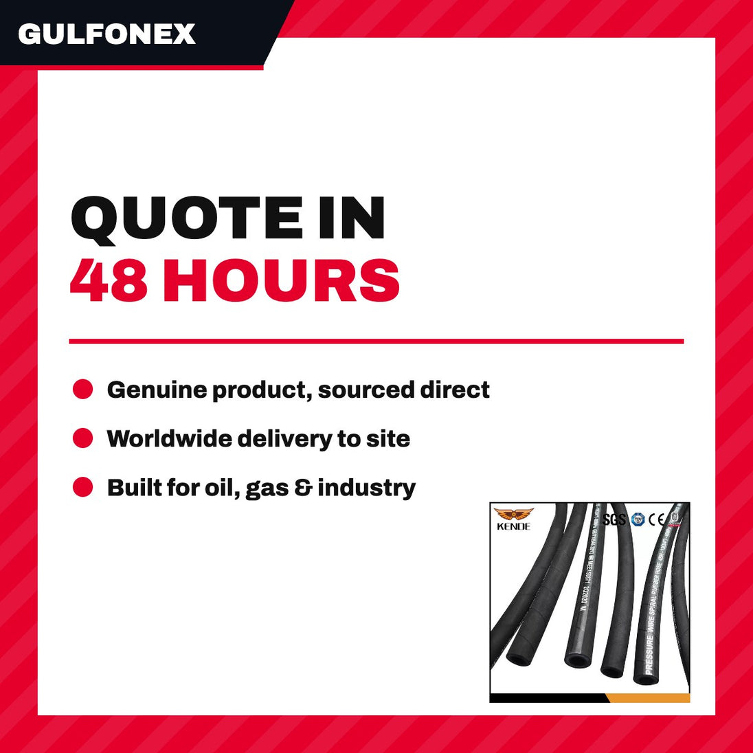 Hose – For Hydraulic, Synthetic Rubber