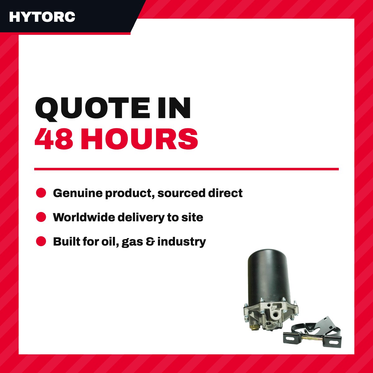Hytorc HY-DRYER-550 – Air Dryer Unit W/Bracket – Enclosure, 1/2 5 Ft Hose