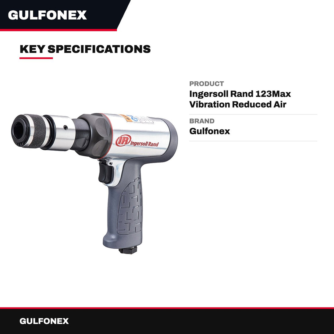 Ingersoll Rand 123Max Vibration Reduced Air Hammer Or Equivalent