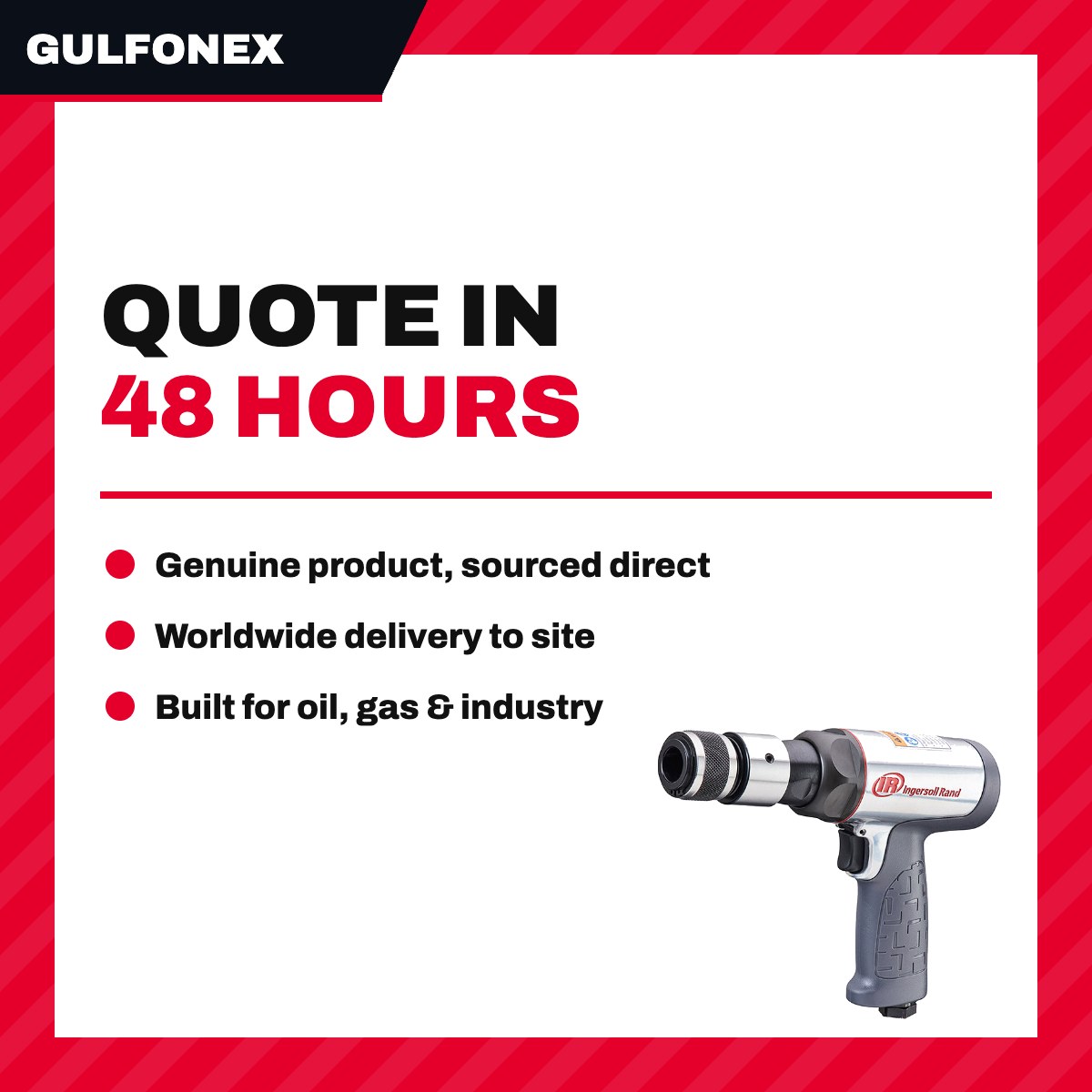 Ingersoll Rand 123Max Vibration Reduced Air Hammer Or Equivalent