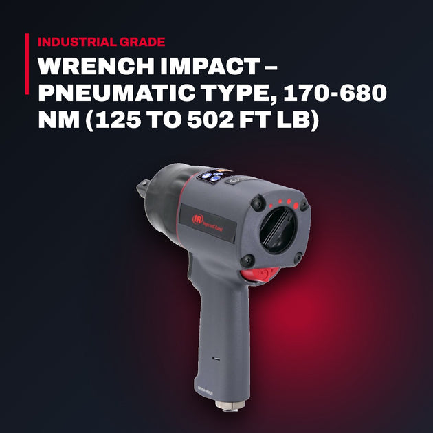 Ingersoll Rand 2131S – Wrench Impact – Pneumatic Type, 170-680 Nm (125 To 502 Ft Lb)